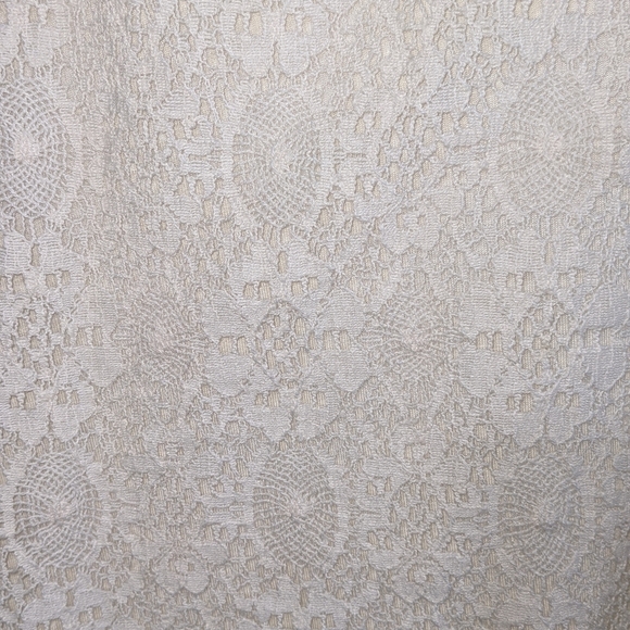 Cream Lace Flowy Racerback Top by Lauren Conrad - Picture 3 of 4